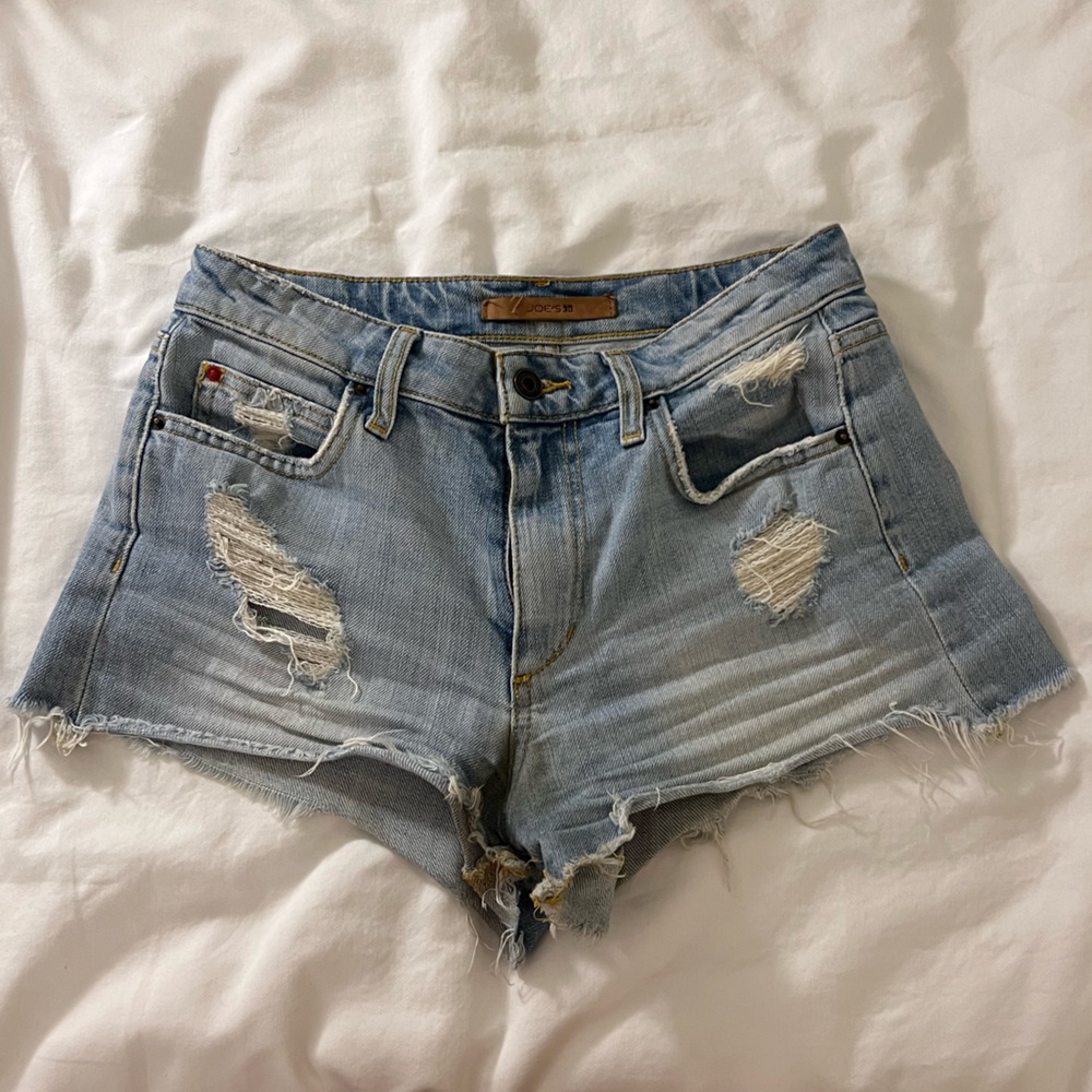 Joe’s high-rise denim shorts